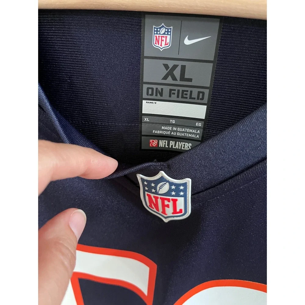 Nike Chicago Bears Khalil Mack 52 Navy Blue NFL Game Jersey Mens XL 87NM-CBGH